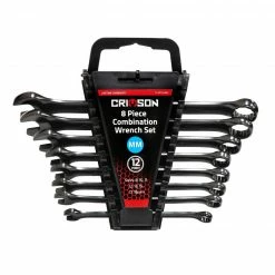 Crimson Force Tools 8 Piece Metric Black Combination Wrench Set - 7019044 - Sockets & Socket Sets