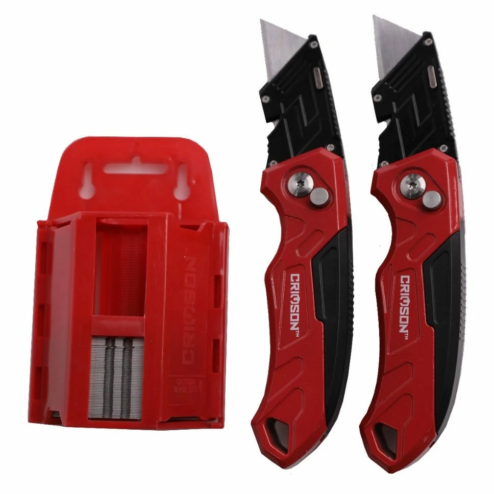 Crimson Force 2 Pack Utility Knife / 50 Blades - 88-284-0204 - Blades & Knives 1 Crimson Force 2 Pack Utility Knife / 50 Blades - 88-284-0204 - Blades & Knives