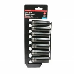 Crimson Force Tools 7 Piece 1/2" Drive SAE Deep Impact Socket Set - 7019612 - Sockets & Socket Sets