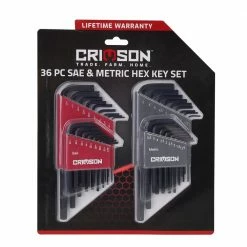 Crimson Force Sales Shop 25 Crimson Force 36 Piece SAE and Metric Hex Key Set - CT-2441-002 - Hex Keys