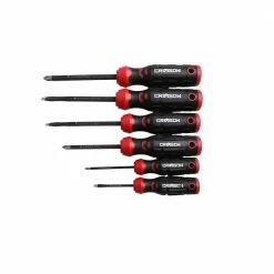 Crimson Force 6 Piece Diamond Tip Magnetic Screwdriver Set - CT-2442-004 - Screw Drivers