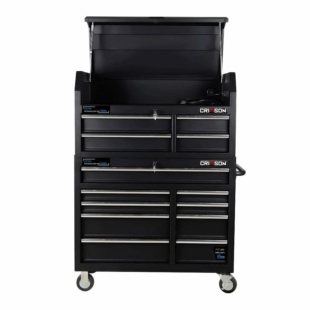 Crimson Force 9 Bottom Drawer Chest 42" Gloss Black - CT421809BSC-RK - Tool Boxes 6 Crimson Force 9 Bottom Drawer Chest 42" Gloss Black - CT421809BSC-RK - Tool Boxes - Image 6