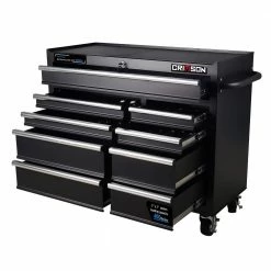 Crimson Force Sales Shop 22 Crimson Force 9 Bottom Drawer Chest 42" Gloss Black - CT421809BSC-RK - Tool Boxes